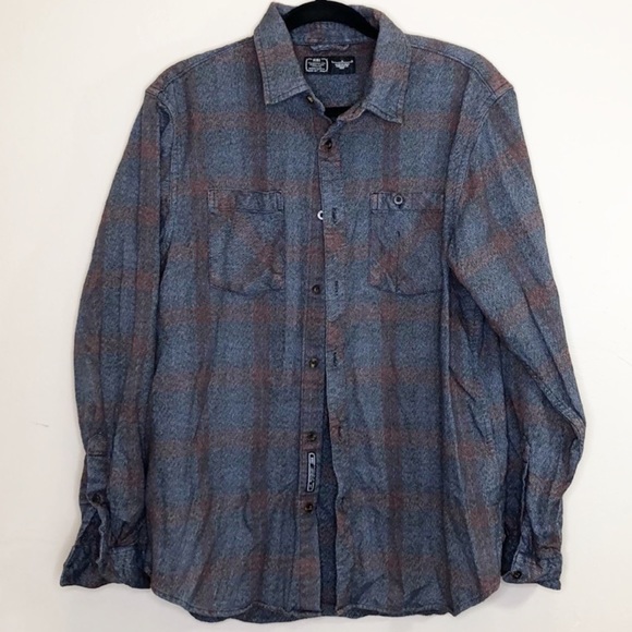 Nike Other - Nike flannel plaid cotton button down shirt